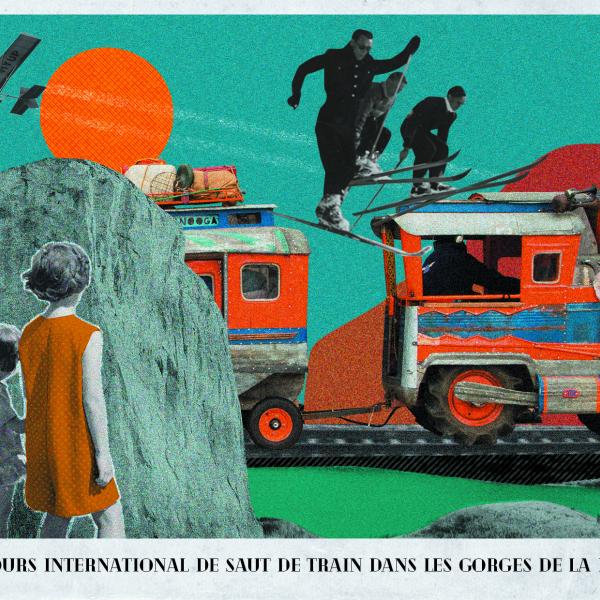 Photo Baptiste Cozzupoli - Graphisme Victoire Vincent Image du spectacle IMPÉRIAL TRANS KAÏROS