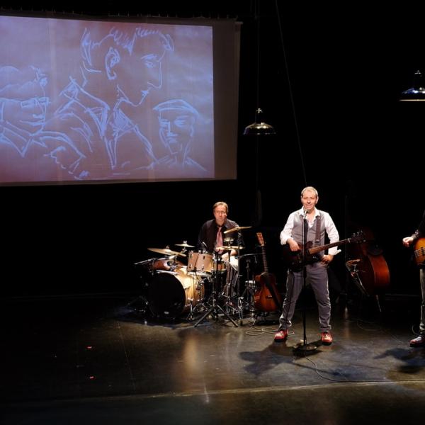 Visuel spectacle Noir sur blanc © Sylvain Lubac 