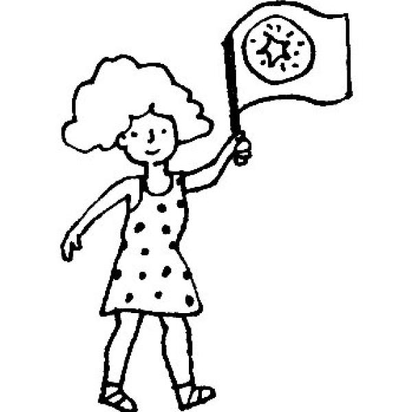 Drapeau Dessin de Junie