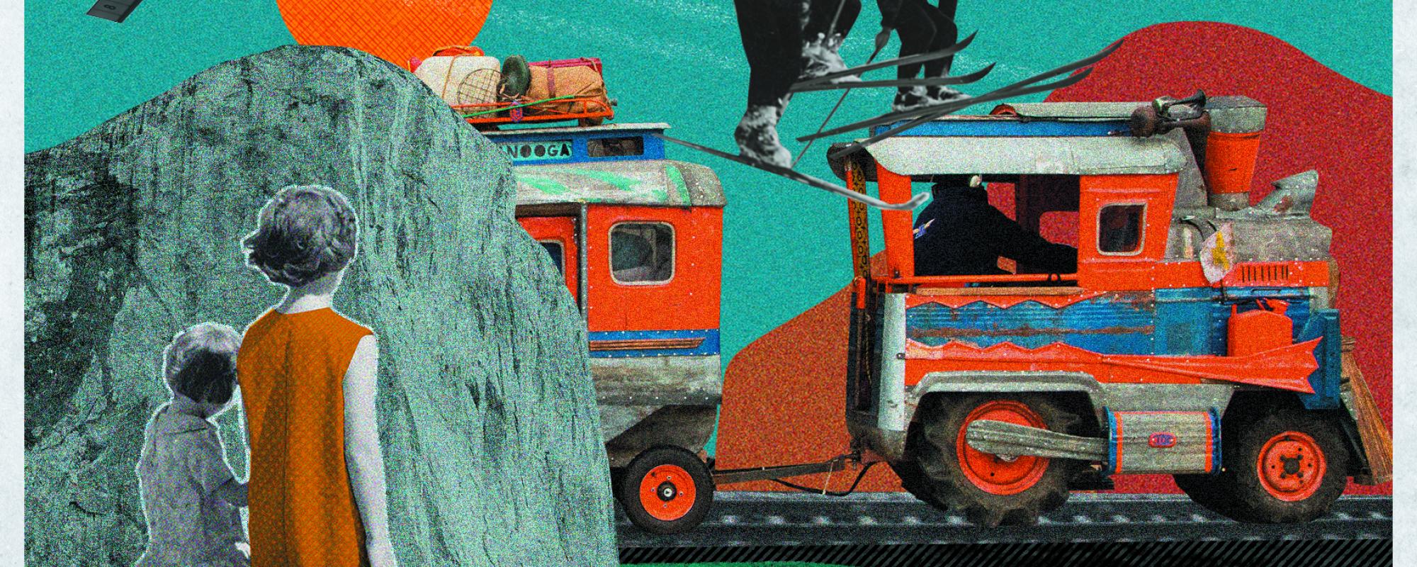 Photo Baptiste Cozzupoli - Graphisme Victoire Vincent Image du spectacle IMPÉRIAL TRANS KAÏROS